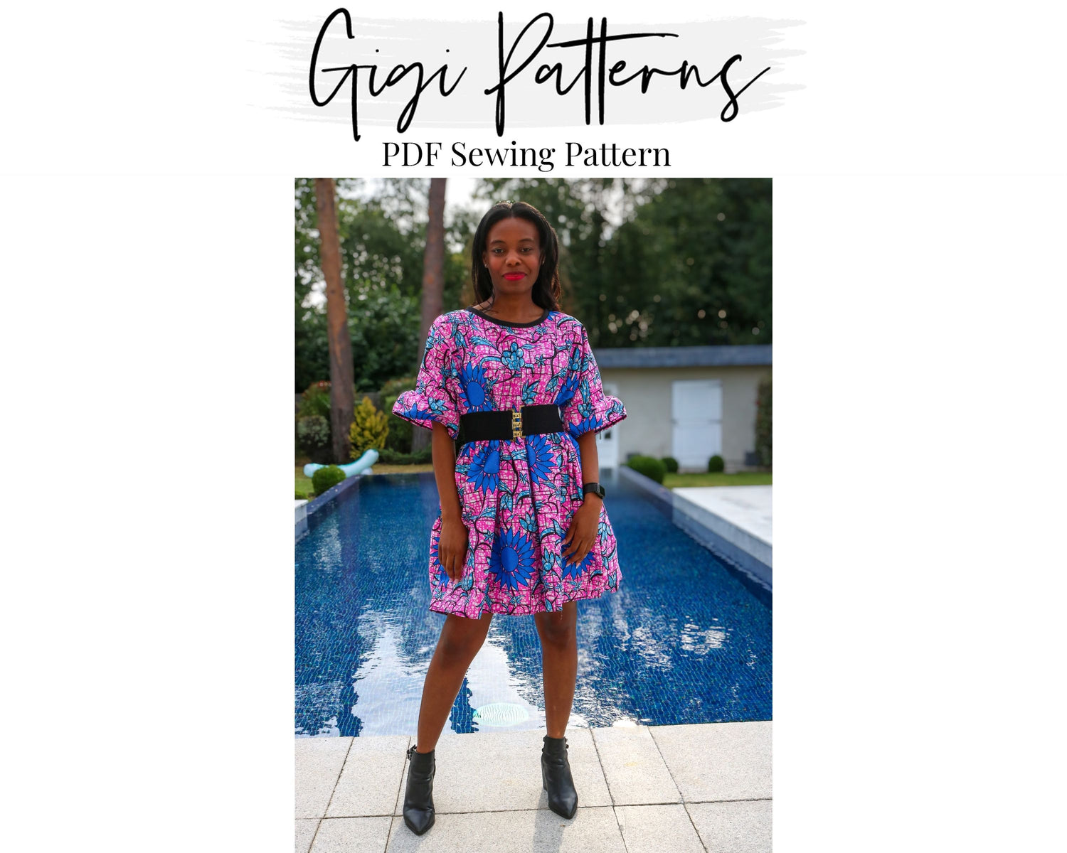 Halter Top & Dress Sewing Pattern PDF Instant Download Print at