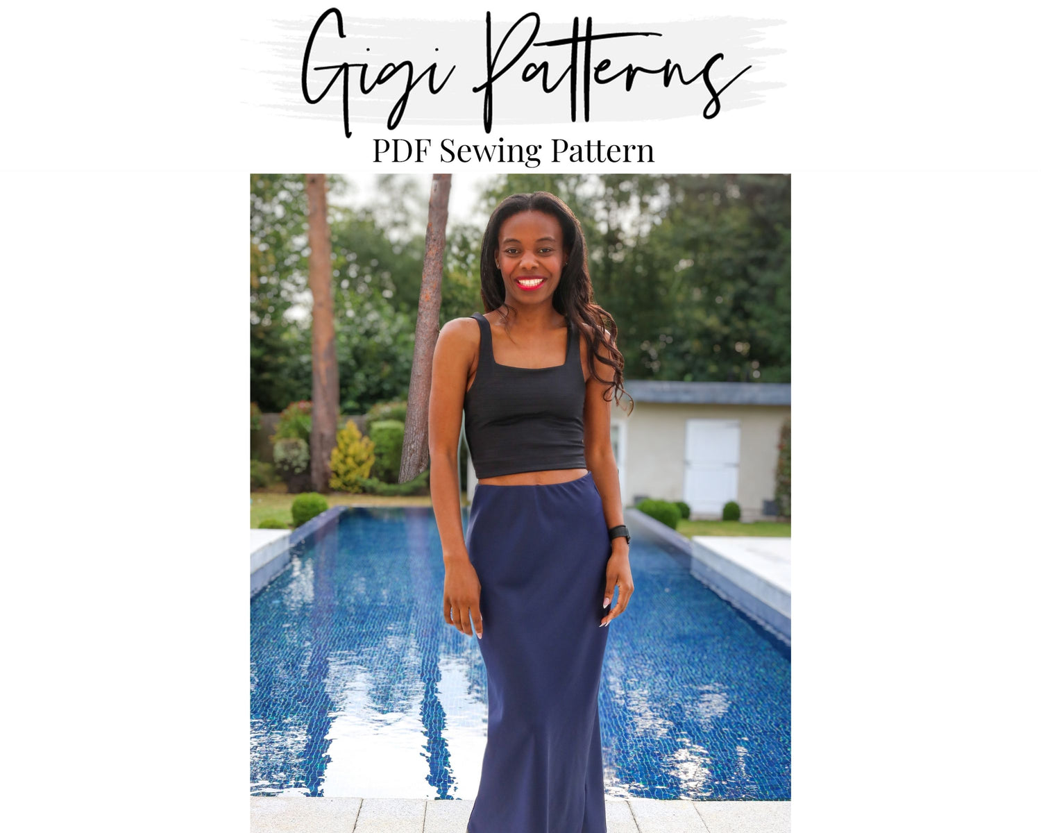 Women Square Neck Crop Top Sewing Pattern XS-5XL – GigiPatterns
