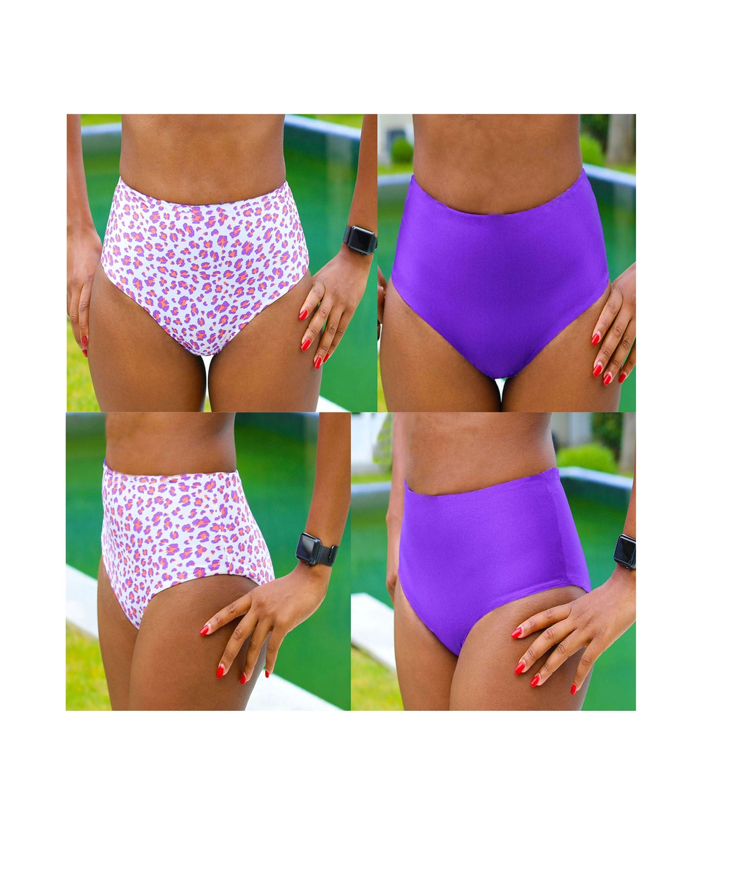 LILY High Waist Bikini Bottoms, DIY Reversible Bikini Pattern, sewing tutorial for beginners