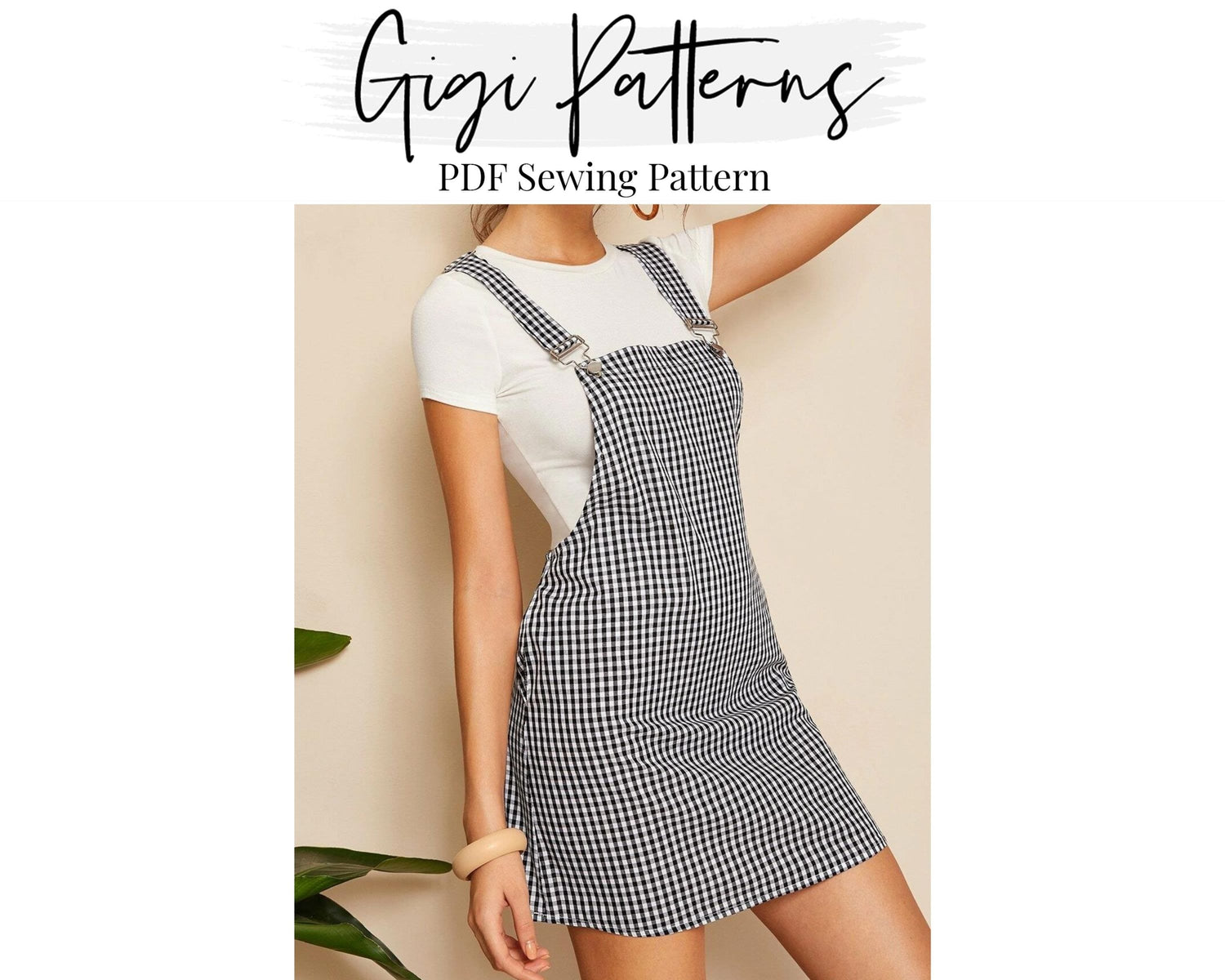 Pinafore Dress Sewing Pattern | summer dress pattern | Pinafore Dress Pattern Pdf | Woman Pinafore Sewing Pattern | Instant Download