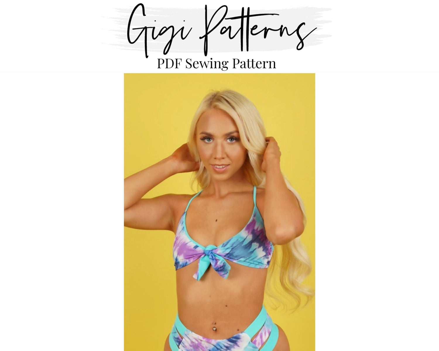 Women's Strapless Bandeau Bikini Top Sewing Pattern, Ladies Downloadable  Printable PDF Sewing Pattern Size XS-XXL 