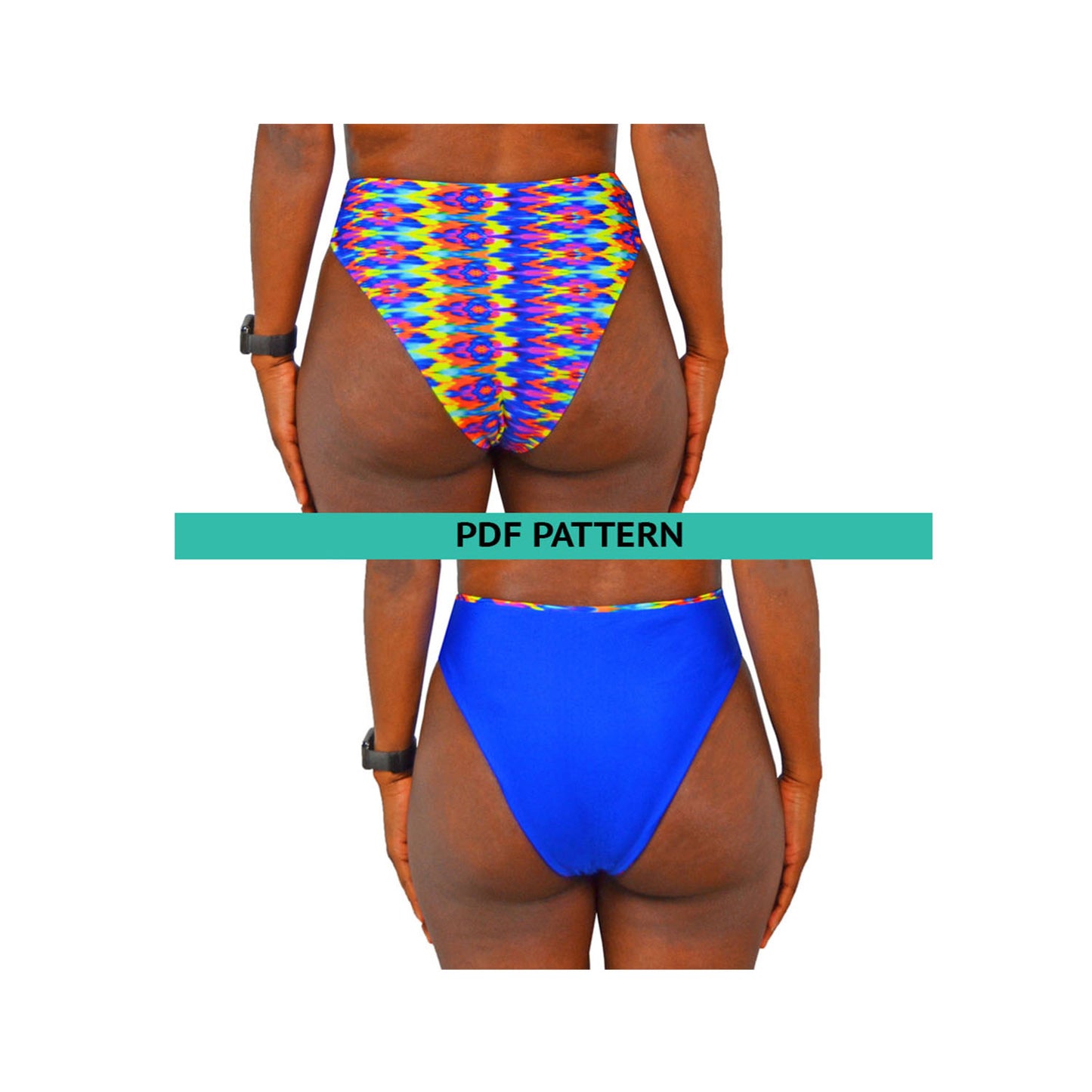 High Waist Kids Swim Bottoms Hack [using our Pattern-for-pennies pattern]