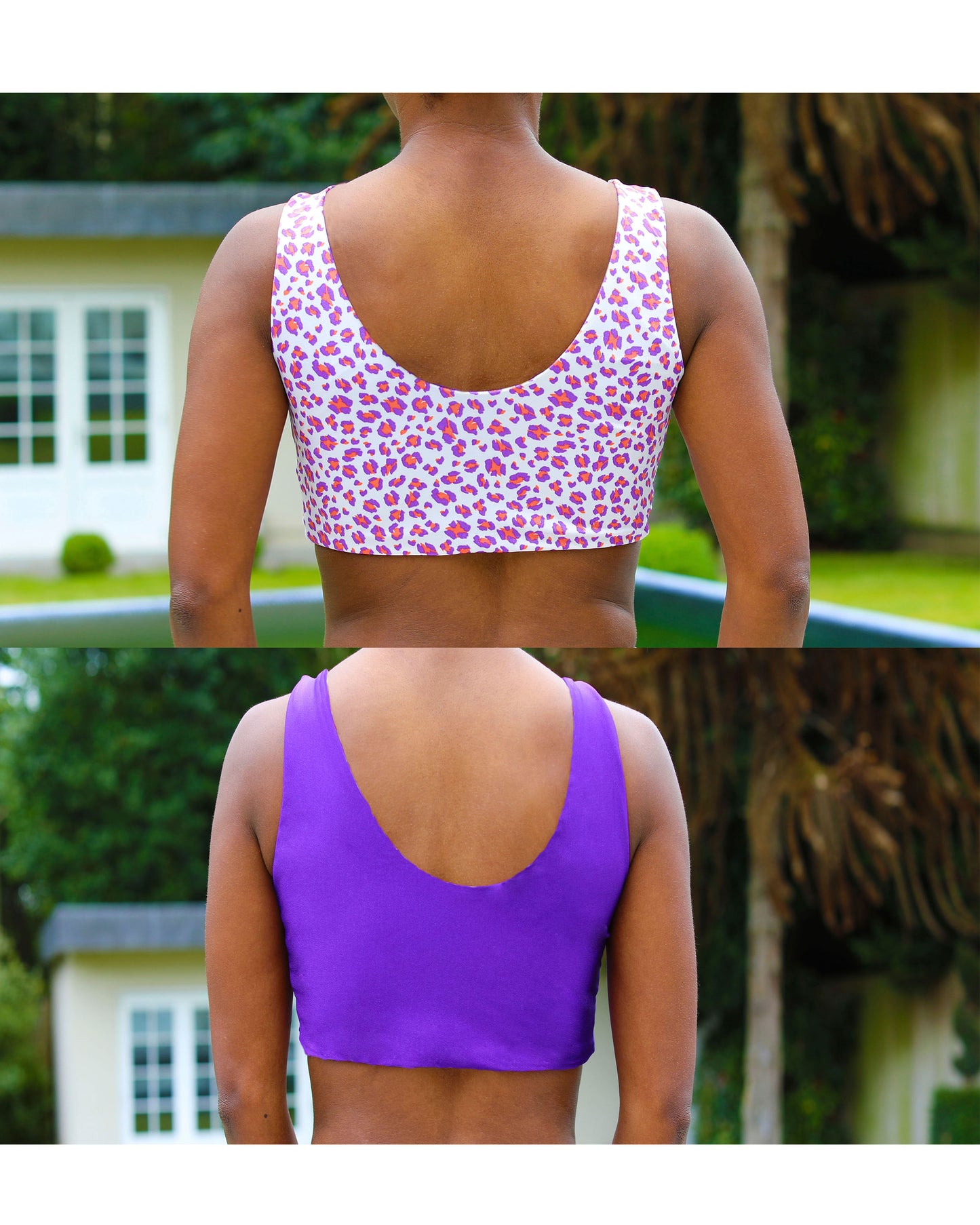 Patrón de traje de baño PDF Top de bikini con lazo delantero y lazo Lily 