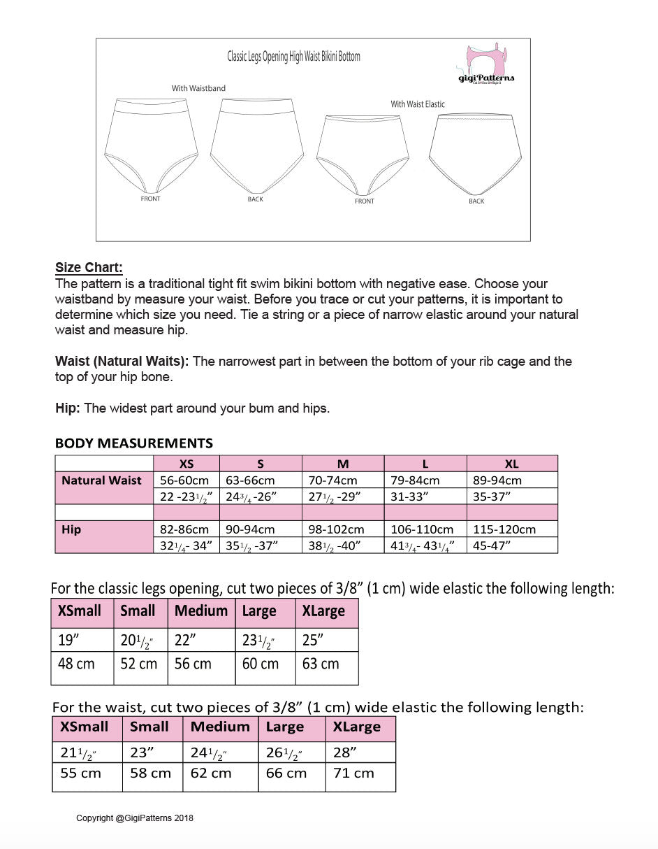 diy high waisted bikini swimsuit patterns pdf gigipatterns