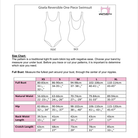 PDF Swimsuit Pattern Gisela Low Back High Cut One Piece Swimsuit ...